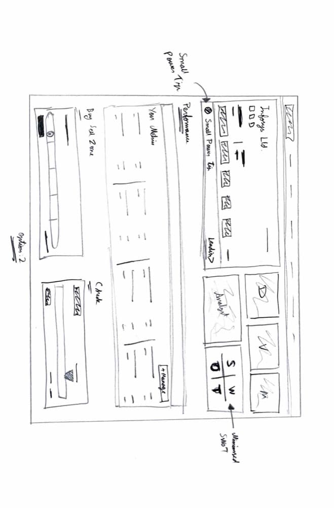 Hand sketch of option 2